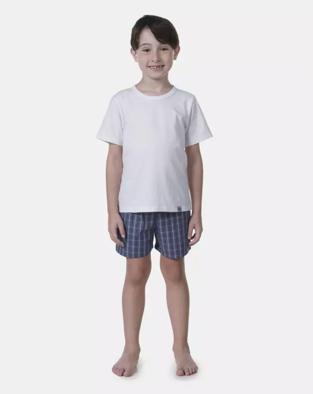 Pijama manga curta e short       