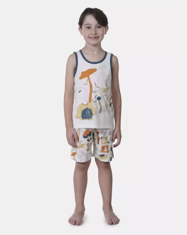 Pijama regata e bermuda