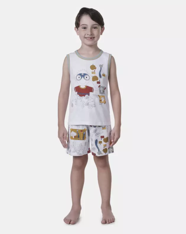 Pijama Regata Machão e Bermuda