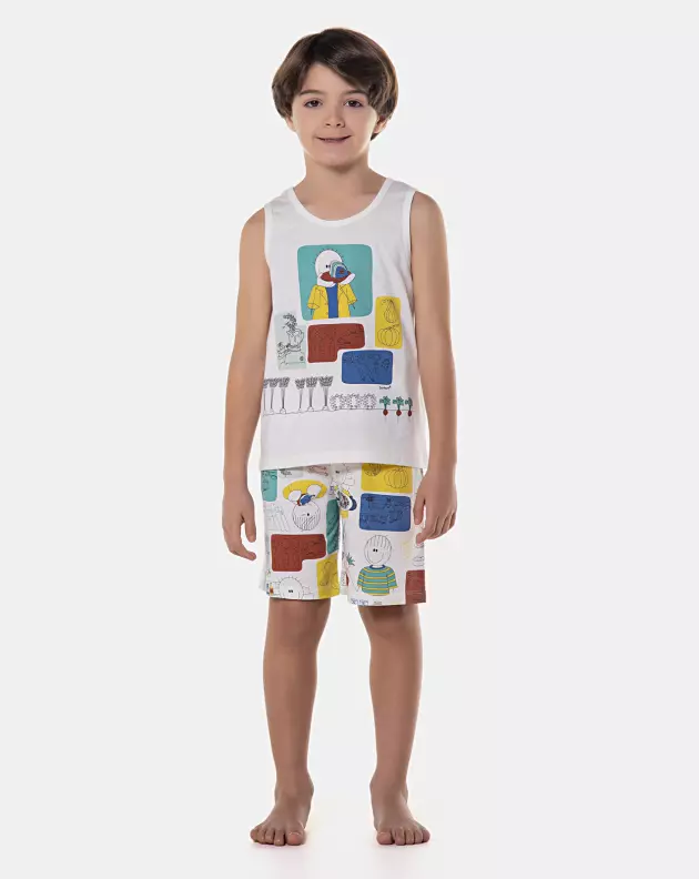 Pijama regata e bermuda