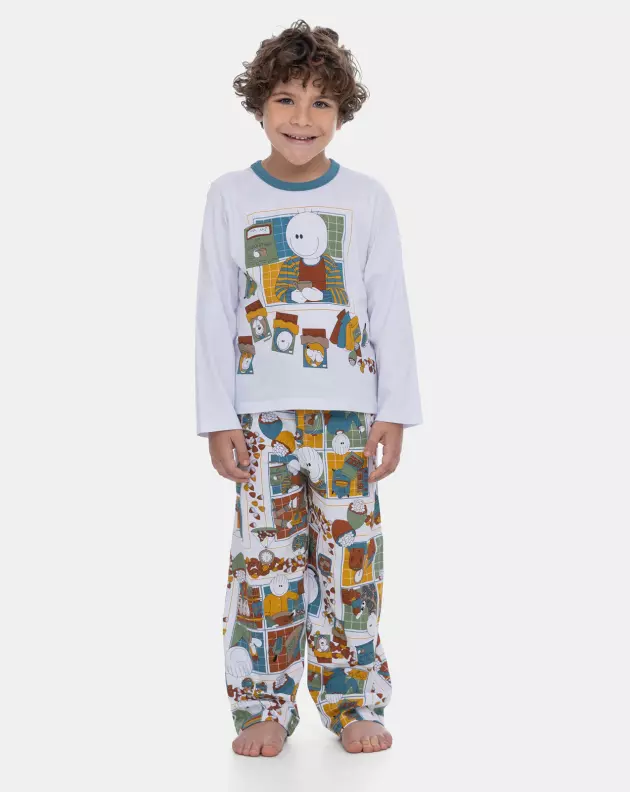 Pijama Manga Longa e Calça