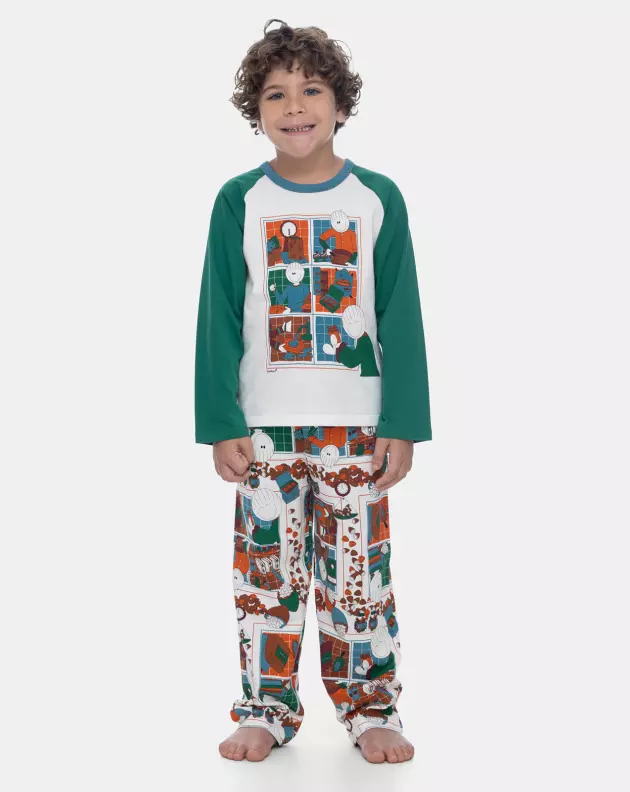 Pijama Manga Longa e Calça