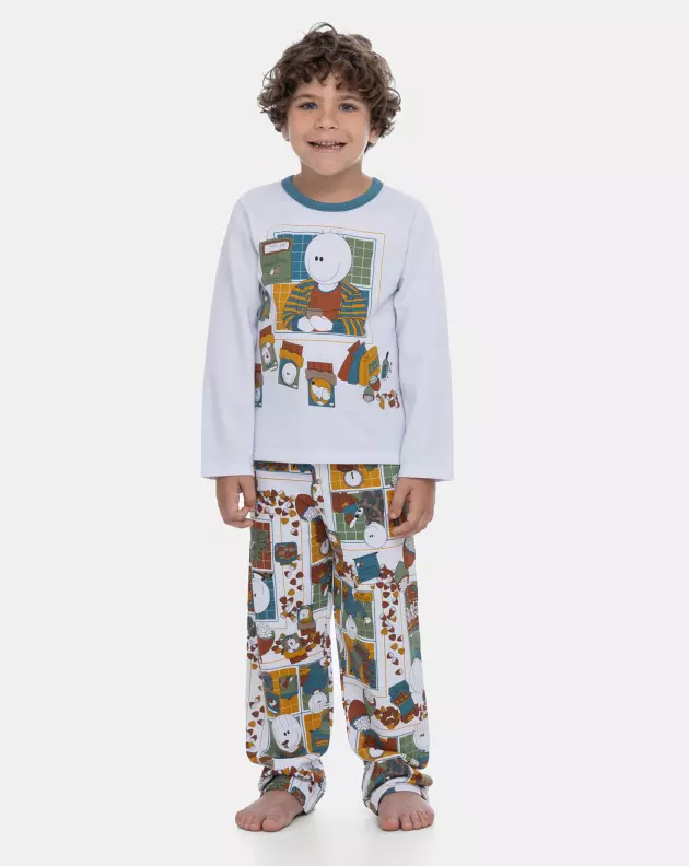 Pijama Manga Longa e Calça