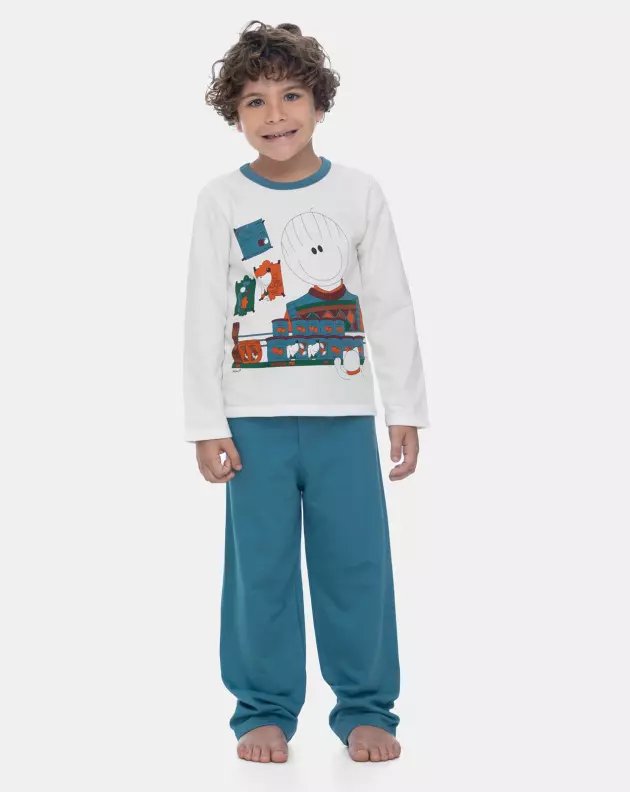 Pijama Manga Longa e Calça
