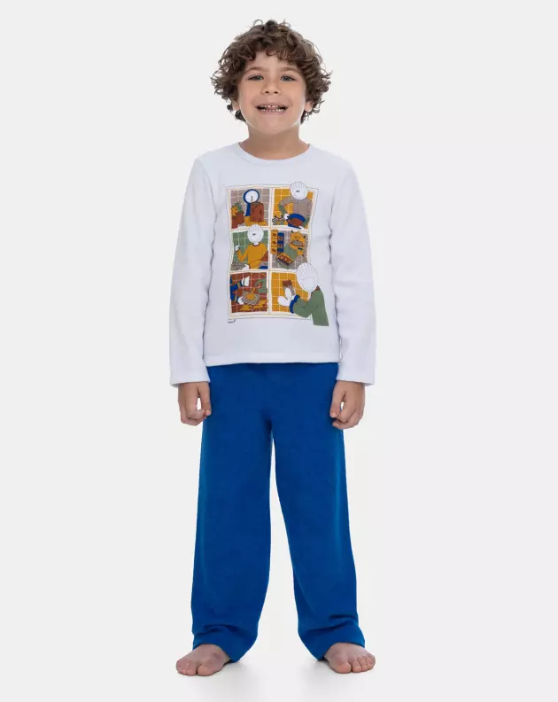 Pijama Manga Longa e Calça