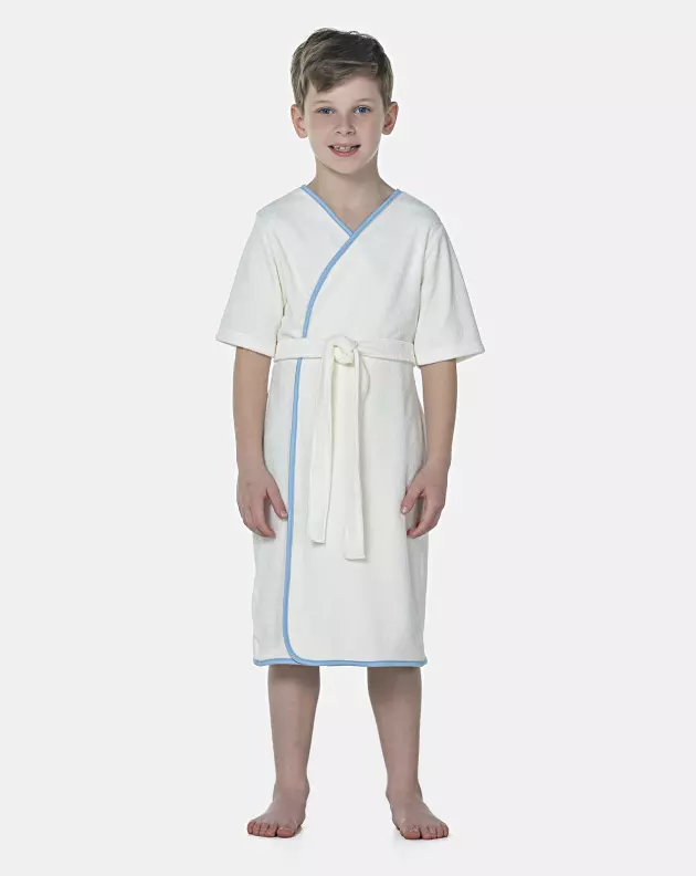 Roupão Masculino Kids Manga Curta Atoalhado