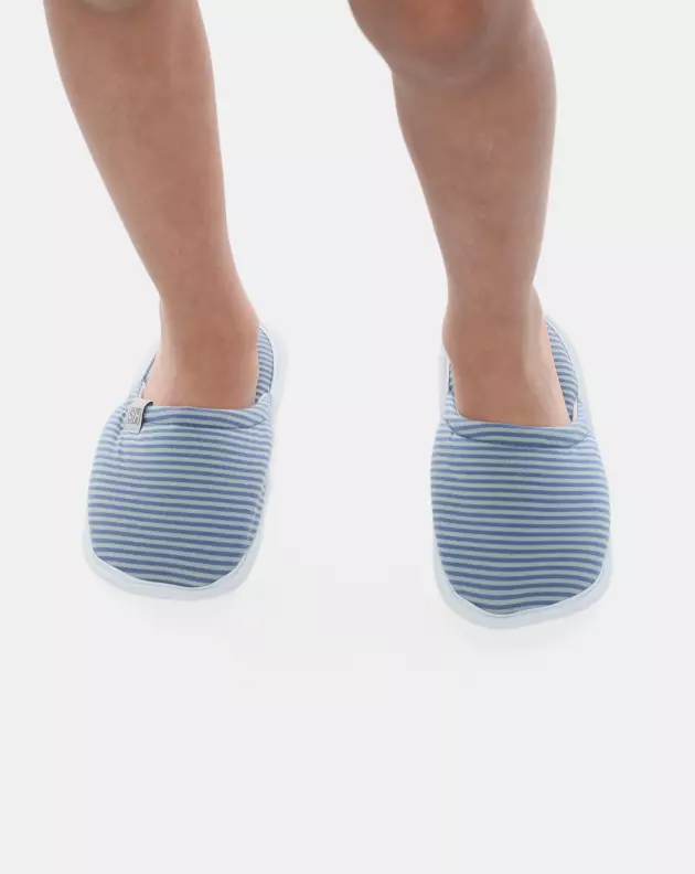 Pantufa Fechada Infantil Masculina de 5 a 12 anos Listras