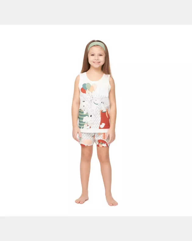 Conjunto Feminino Kids Regata e Short