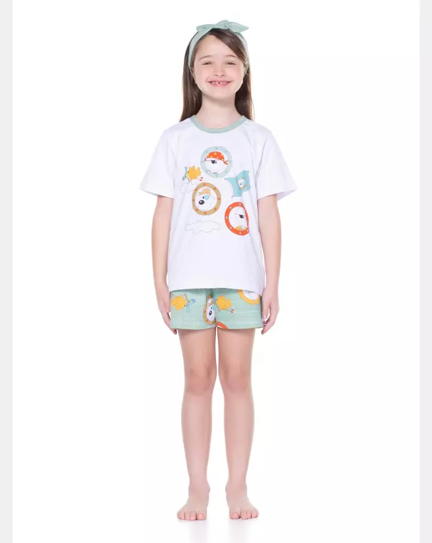 PIJAMA MANGA CURTA E SHORT