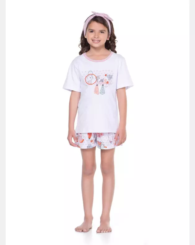 Pijama manga curta e short        