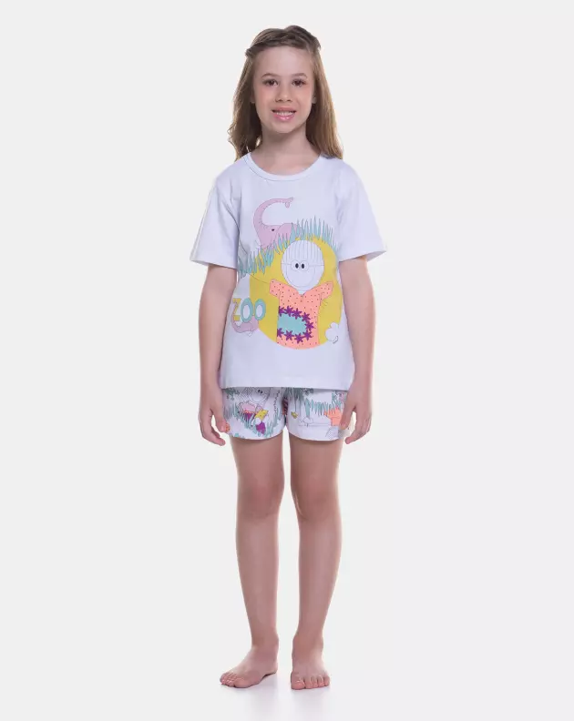 Pijama manga curta e short