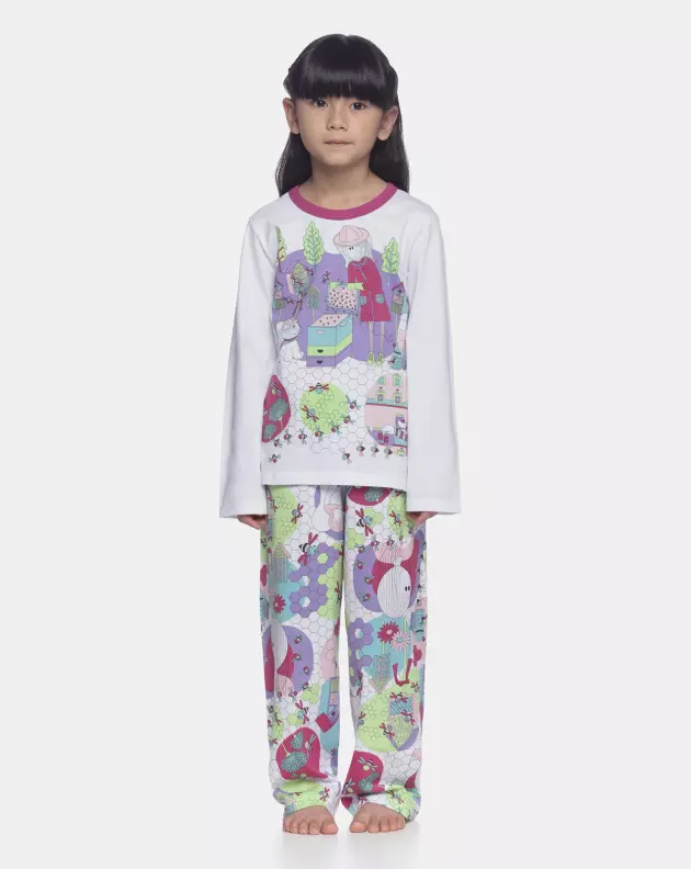 Pijama manga longa e calça   