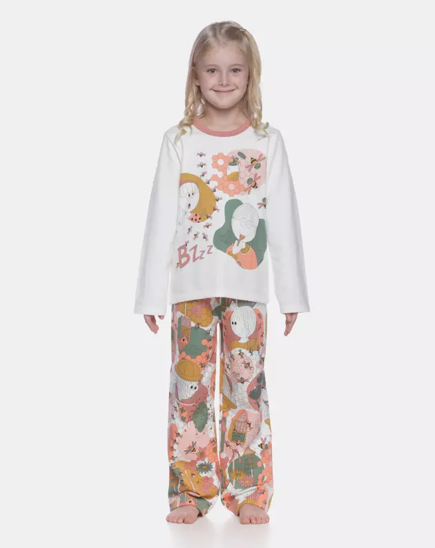 Pijama manga longa e calça