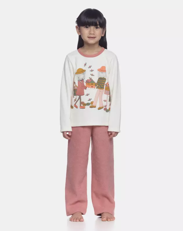 Pijama manga longa e calça