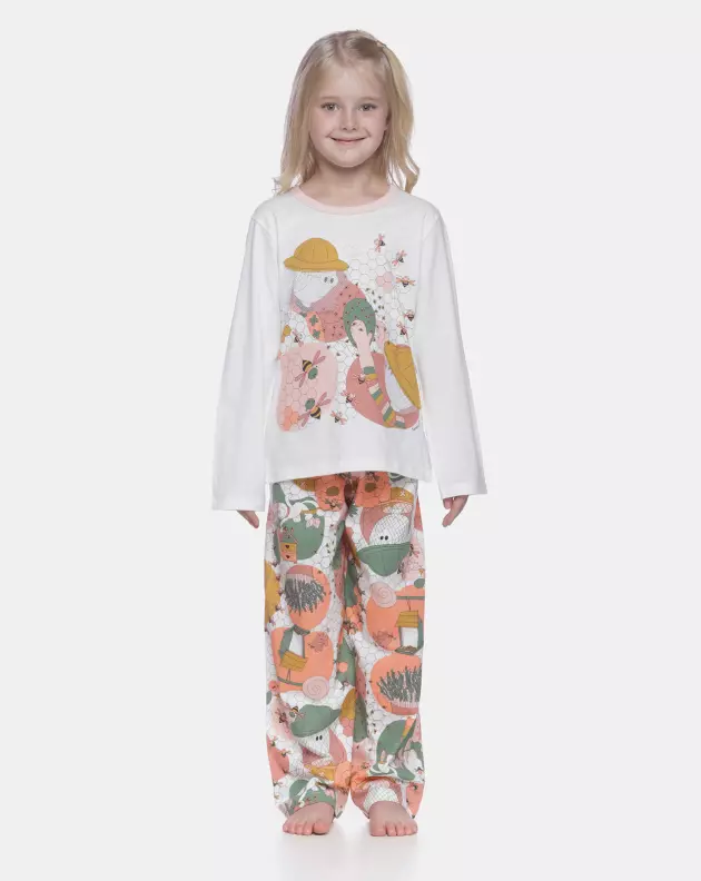Pijama manga longa e calça 