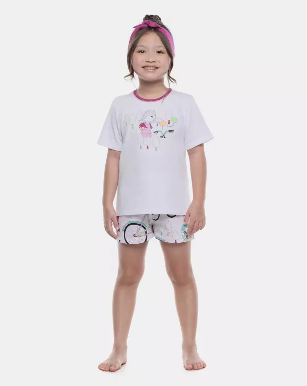 Pijama manga curta e short
