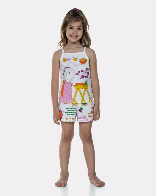 Pijama Alça e Short