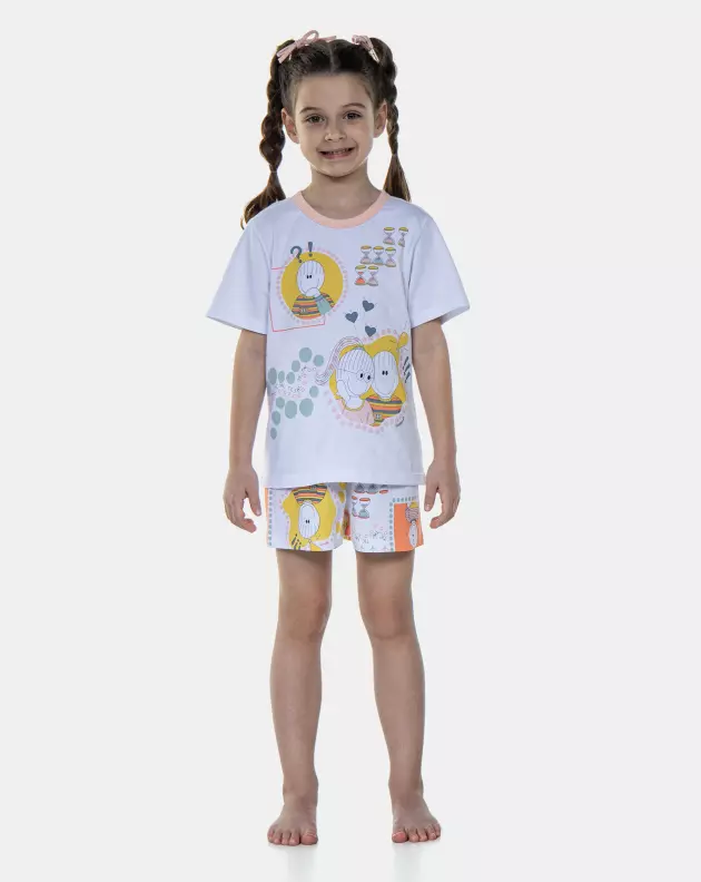 Pijama Manga Curta e Short