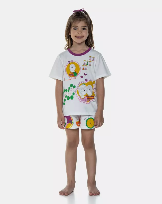 Pijama Manga Curta e Short
