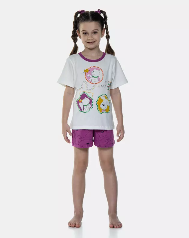 Pijama Manga Curta e Short
