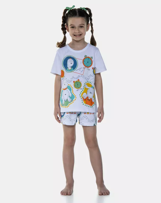 Pijama Manga Curta e Short
