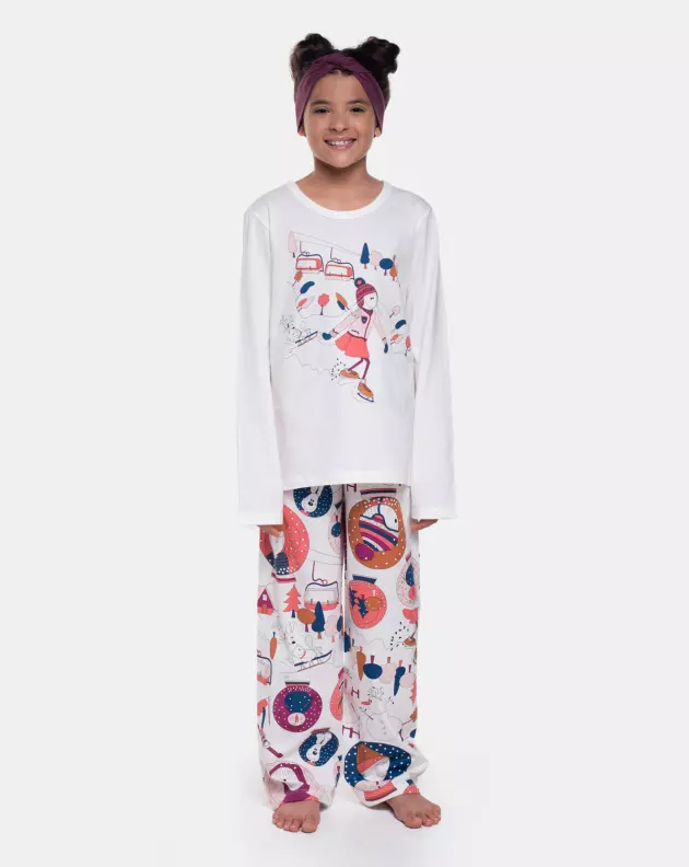 Pijama Manga Longa e Calça