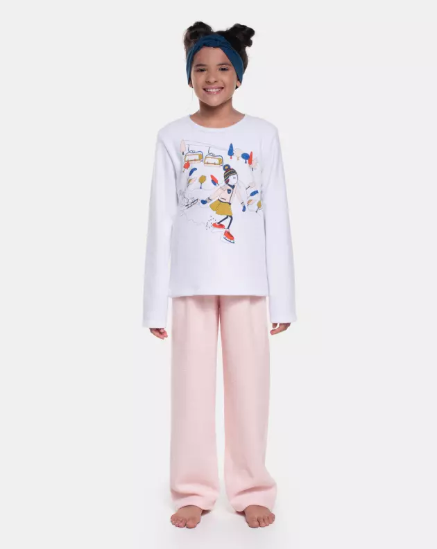 Pijama Manga Longa e Calça