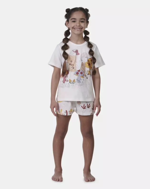 Pijama manga curta e short  