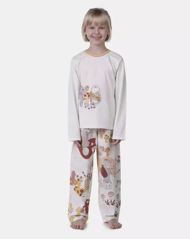 Pijama manga longa e calça