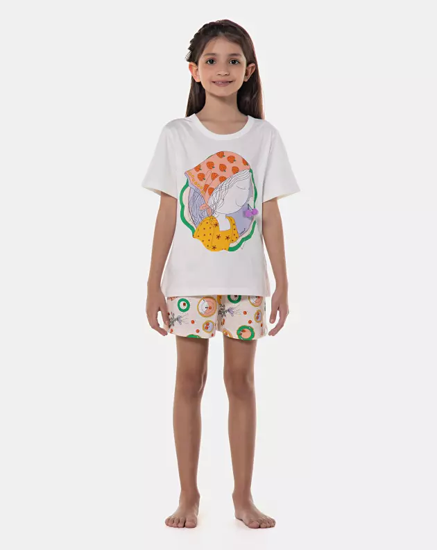 Pijama manga curta e short