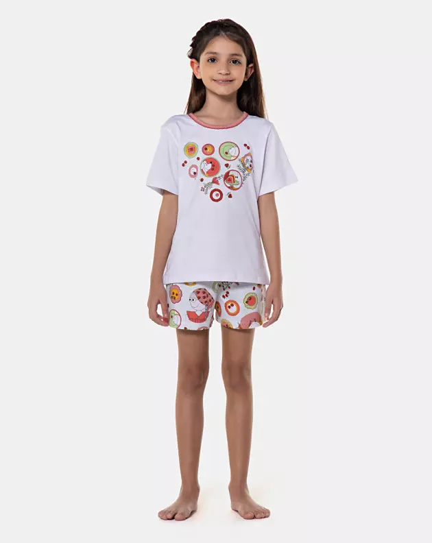 Pijama manga curta e short