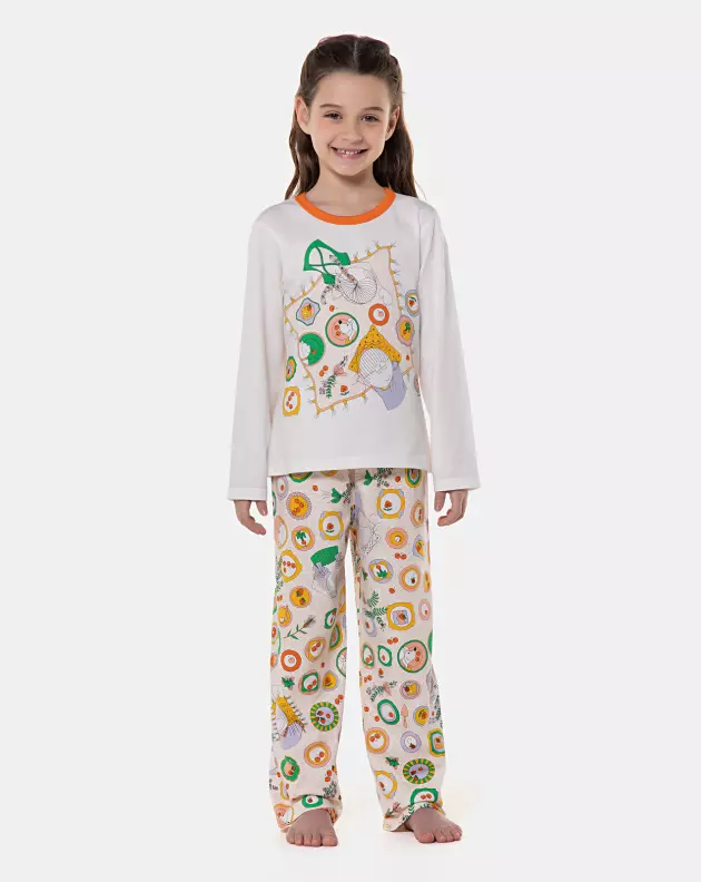 Pijama sonhart infantil manga longa e calça