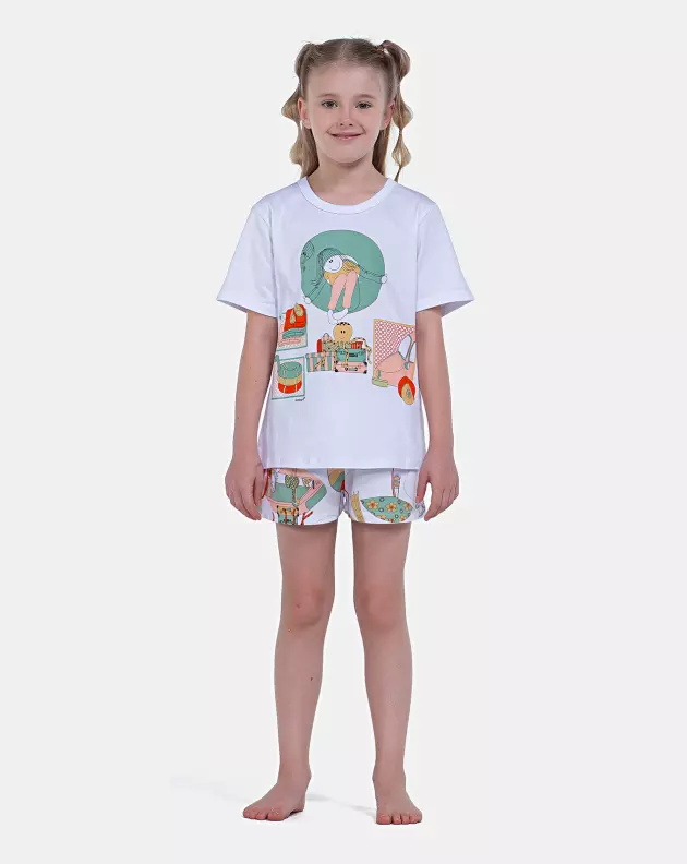 Pijama Manga Curta e Short