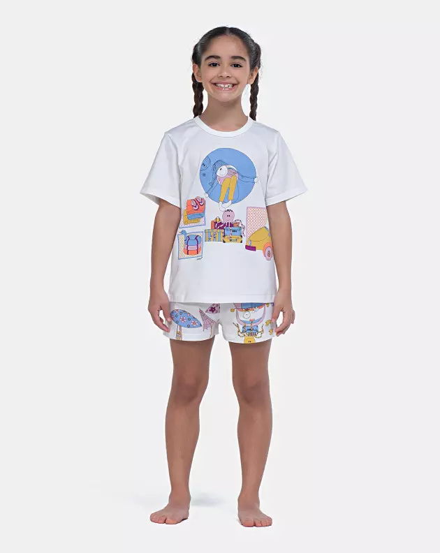 Pijama Manga Curta e Short