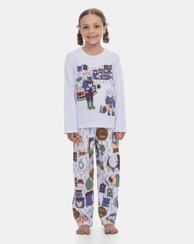 Pijama Manga Longa e Calça