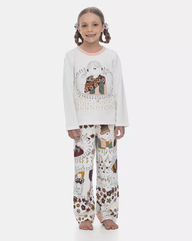 Pijama Manga Longa e Calça