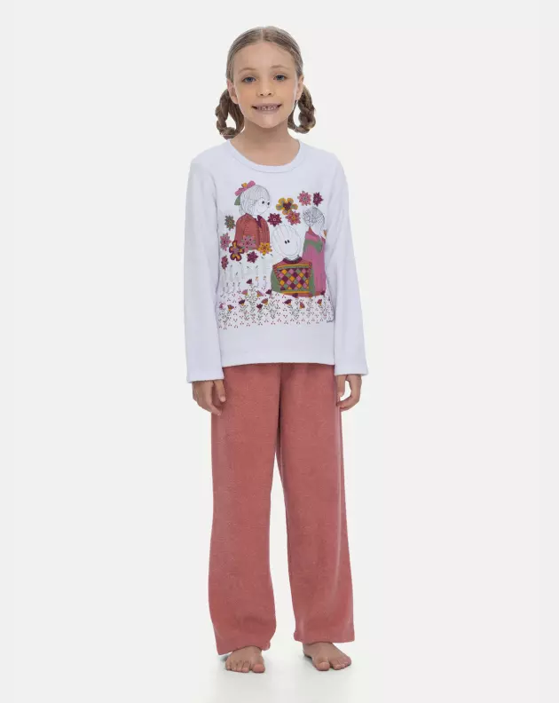 Pijama Manga Longa e Calça