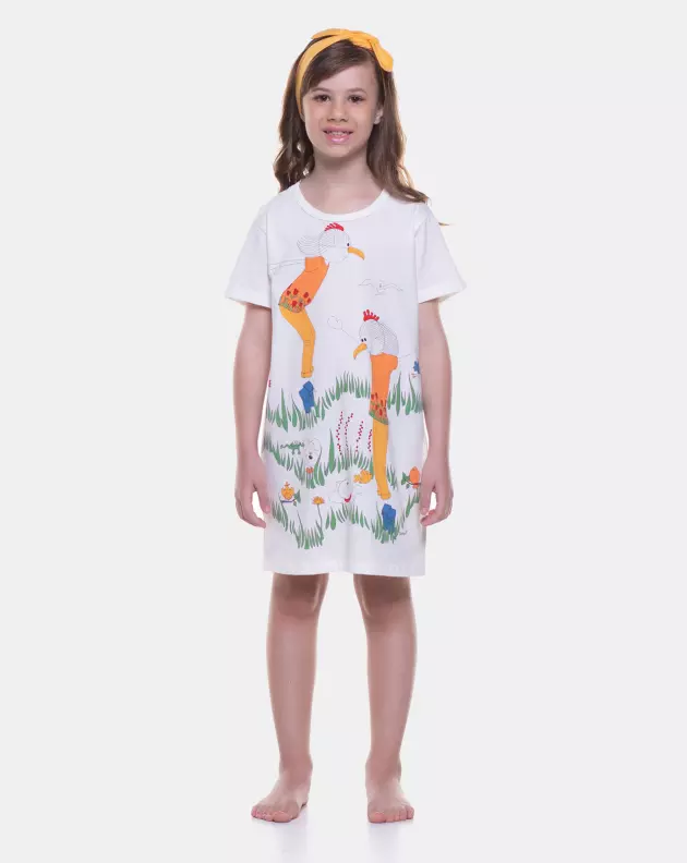 Camisão manga curta                