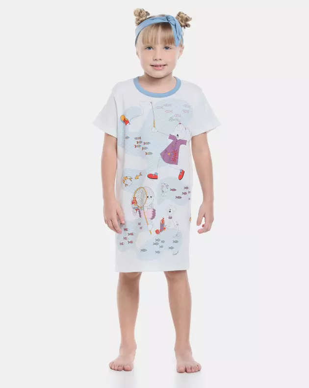 Camisão Feminino Kids Manga Curta