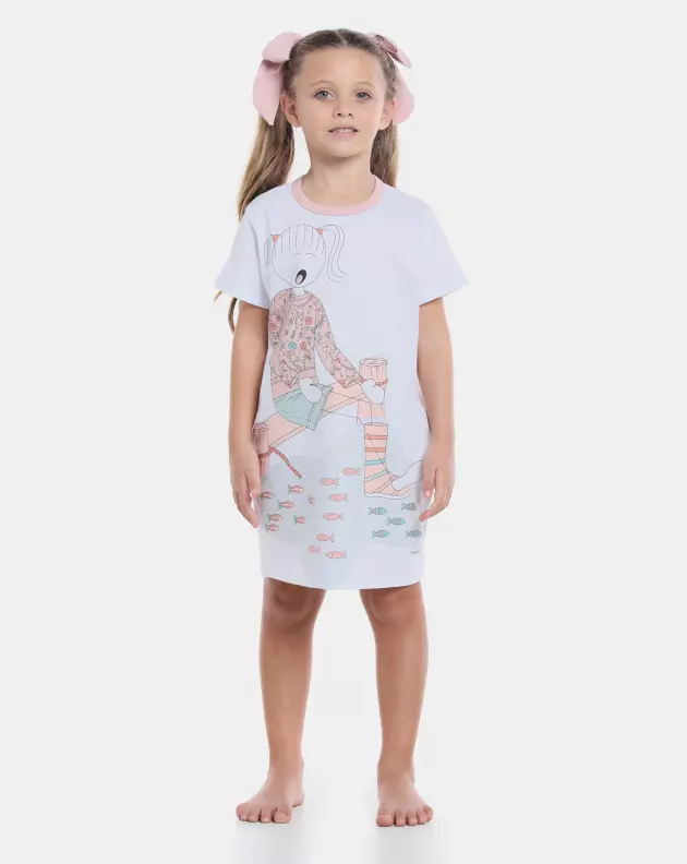 Camisão manga curta           