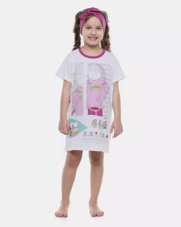 Camisão Manga Curta               