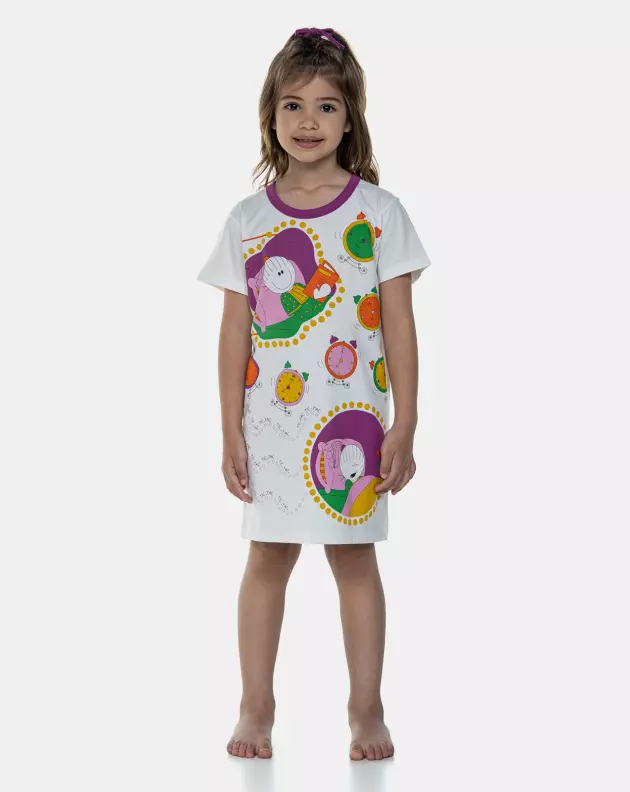 Camisão manga curta