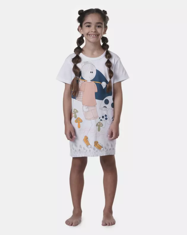 Camisão manga curta              