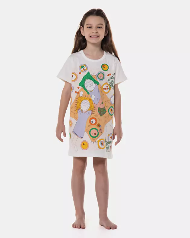 Camisão manga curta                
