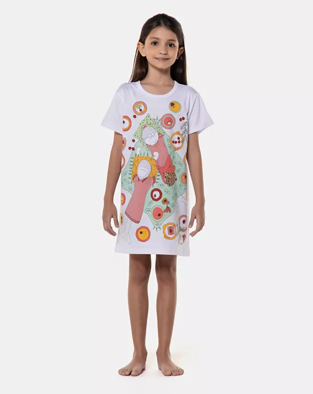 Camisão manga curta          