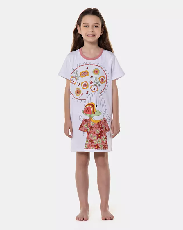 Camisão manga curta        