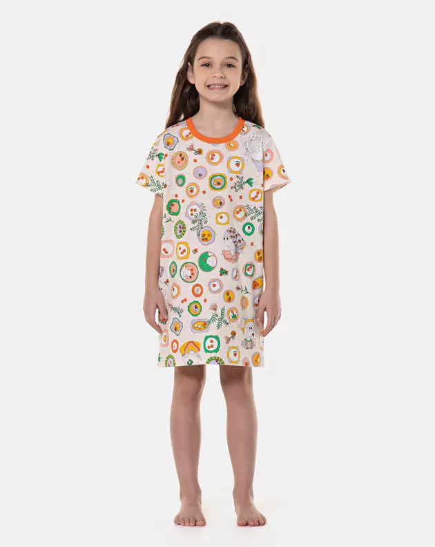 Camisão manga curta 