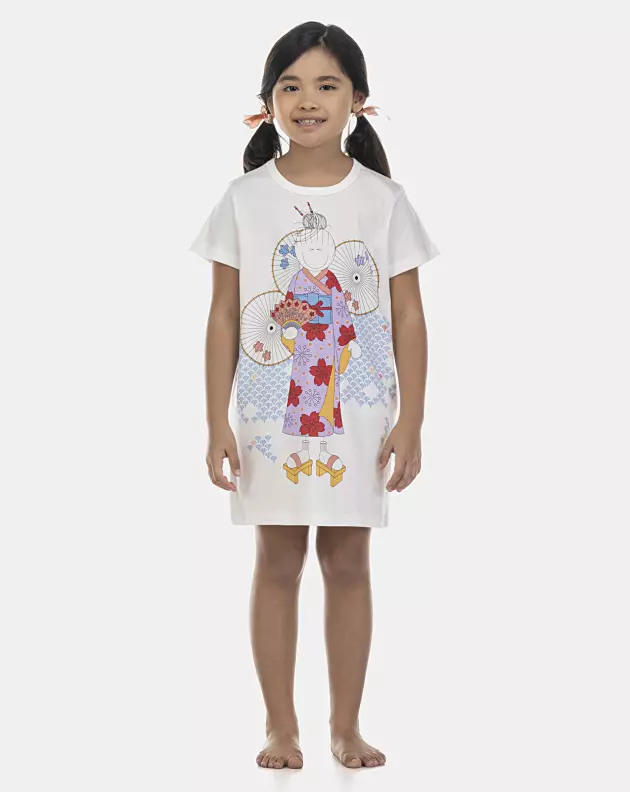 Camisão Feminino Kids Manga Curta
