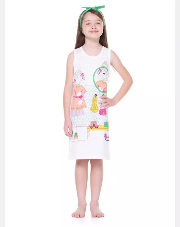 Pijama Camisola regata Infantil Feminino            
