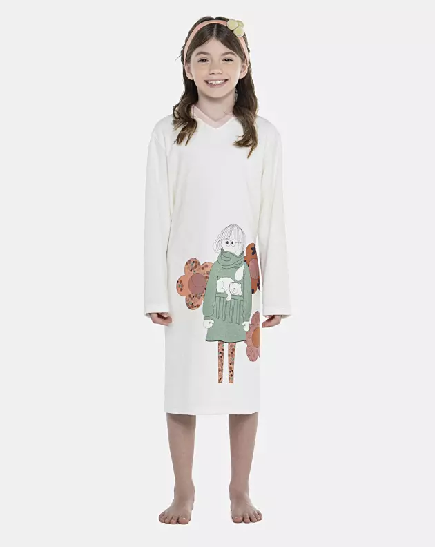 Roupão Feminino Kids Manga Longa Fechado Com Capuz Atoalhado